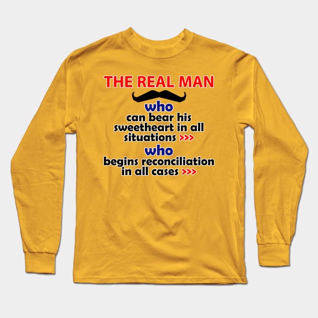 The real man Long Sleeve T-Shirt by BeautyDesign